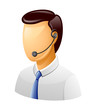 Man Customer support icon