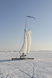 ice-sailing on the lake