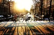 Sunet on the bridge