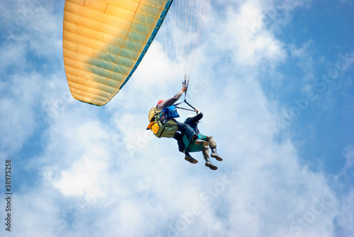 Photo: parachutist parachutist