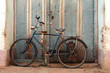 altes Fahrrad mit Milchkanne