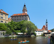 Cesky Krumlov Castle and rafting on Vltava river Cesky Krumlov Castle and rafting on Vltava river