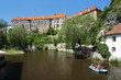 Cesky Krumlov Castle and rafting on Vltava river Cesky Krumlov Castle and rafting on Vltava river
