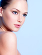 beautiful young teen girl with clean skin