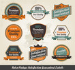 Vintage styled premium quality and satisfaction guarantee label