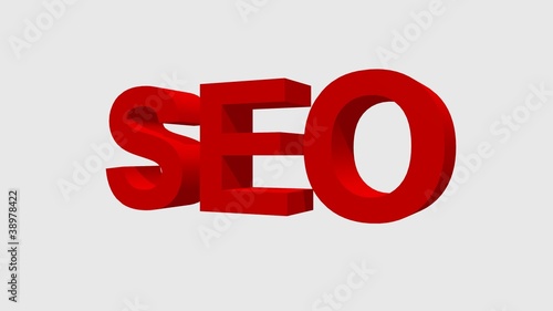 Illustration: SEO 3d text SEO 3d text