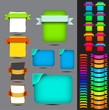 web page template and web  button set