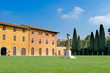 Old houses and garden, Cathedral Square, Pisa