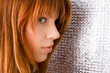 Portrait of beautiful ginger-haired woman