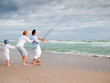 Fishing - family fishing team