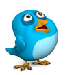 cartoon blue bird