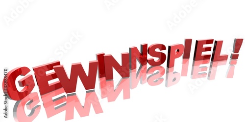 Illustration: 3D Buchstaben - GEWINNSPIEL 3D Buchstaben - GEWINNSPIEL