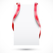 Blank tag with ribbon