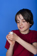 rennmaus mit Kind, Gerbil with boy