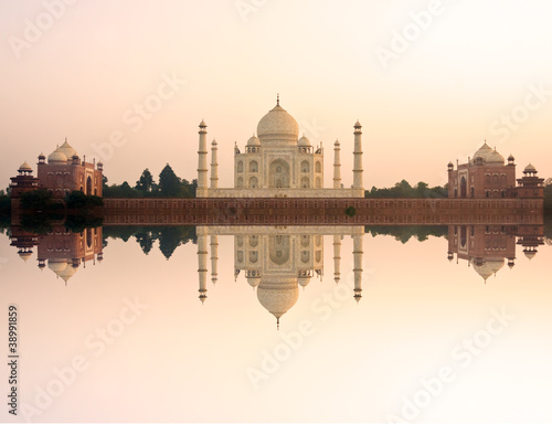 Photo: Taj Mahal at sunset, Agra, Uttar Pradesh, India. Taj Mahal at sunset, Agra, Uttar Pradesh, India.
