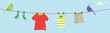 Birds on Clothes Rack
