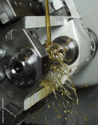 Photo: Oil in machine Oil in machine