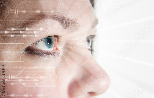Photo: eye scan iris biometric eye scan iris biometric