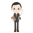 年配の男性教師