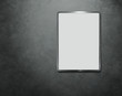 Blank billboard at the concrete wall with clipping path