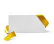 greeting card with ribbon note christmas