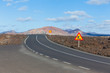 Empty road Lanzarote, Canary islands Empty road Lanzarote, Canary islands