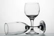 Empty champagne glasses