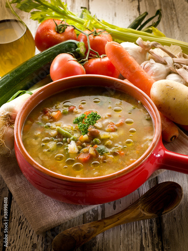 Photo: soup vegetable-minestrone soup vegetable-minestrone