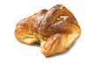 Fresh and tasty croissant on the white Fresh and tasty croissant on the white