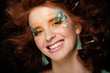 woman with creative make up woman with creative make up