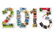 2013 sign made by collage of my pictures