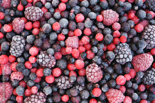 Photo: Close up of frozen mixed fruit - berries Close up of frozen mixed fruit - berries
