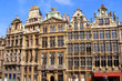 Ornate buildings of Grand Place, Brussels, Belgium Ornate buildings of Grand Place, Brussels, Belgium