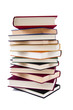 libros aislados en fondo blanco