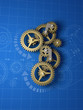 abstract machinery - blueprint background
