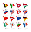 Vector set icons flags