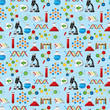 science seamless pattern