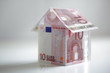 House made from european union currency