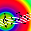 Bright colorful music background