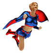 super heroin flying out