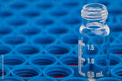 Photo: chromatographic vial and caps chromatographic vial and caps