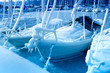 Segelboot im Winter