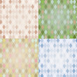 Vintage Harlequin Backgrounds Set
