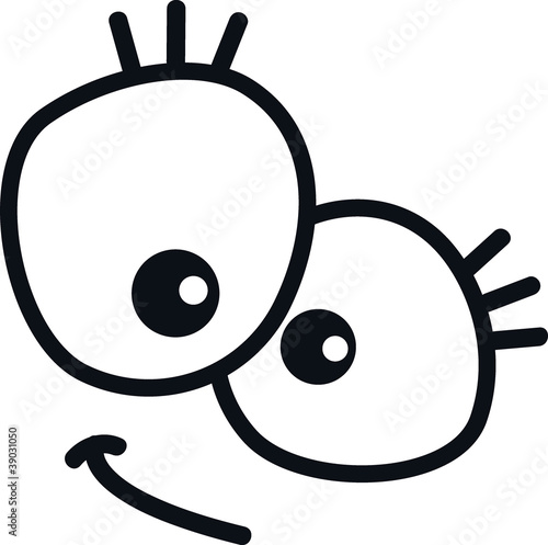 Illustration: nettes gesicht nettes gesicht