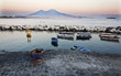 boats and Vesuvius
