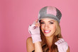 Beautiful Girl In Peaked Cap