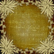 Grunge frame in scrapbooking style with bunch of rose Grunge frame in scrapbooking style with bunch of rose