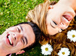 Happy couple outdoors