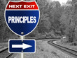 Crisis management road sign