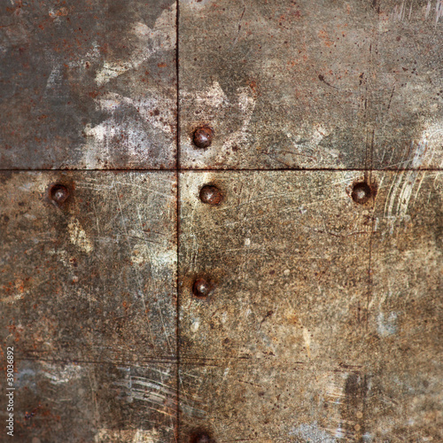Photo: Bolts on metal Bolts on metal
